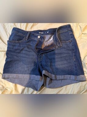 Old Navy Indigo Denim Shorts with Contrast Stitching